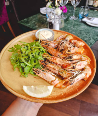 Lunch at 28-50 Kings Road king prawns