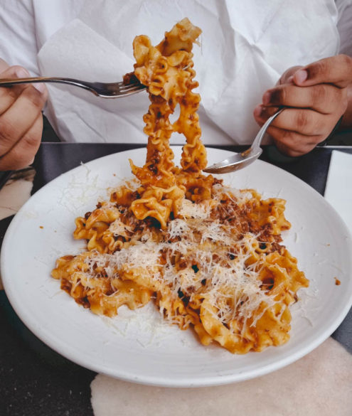 Bottomless Pasta on the infinity menu at Pastaio, Westfield