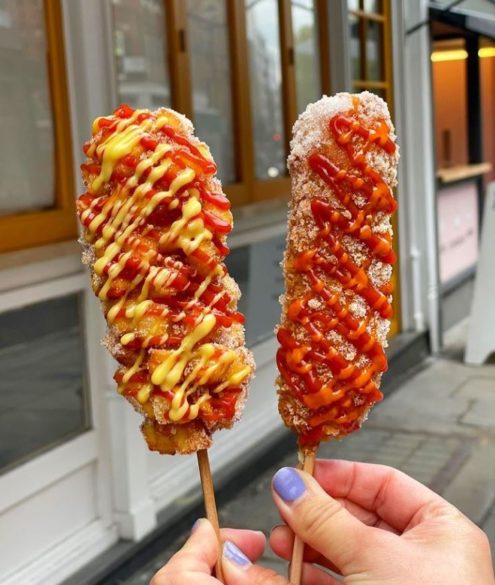 Korean corn dogs in London