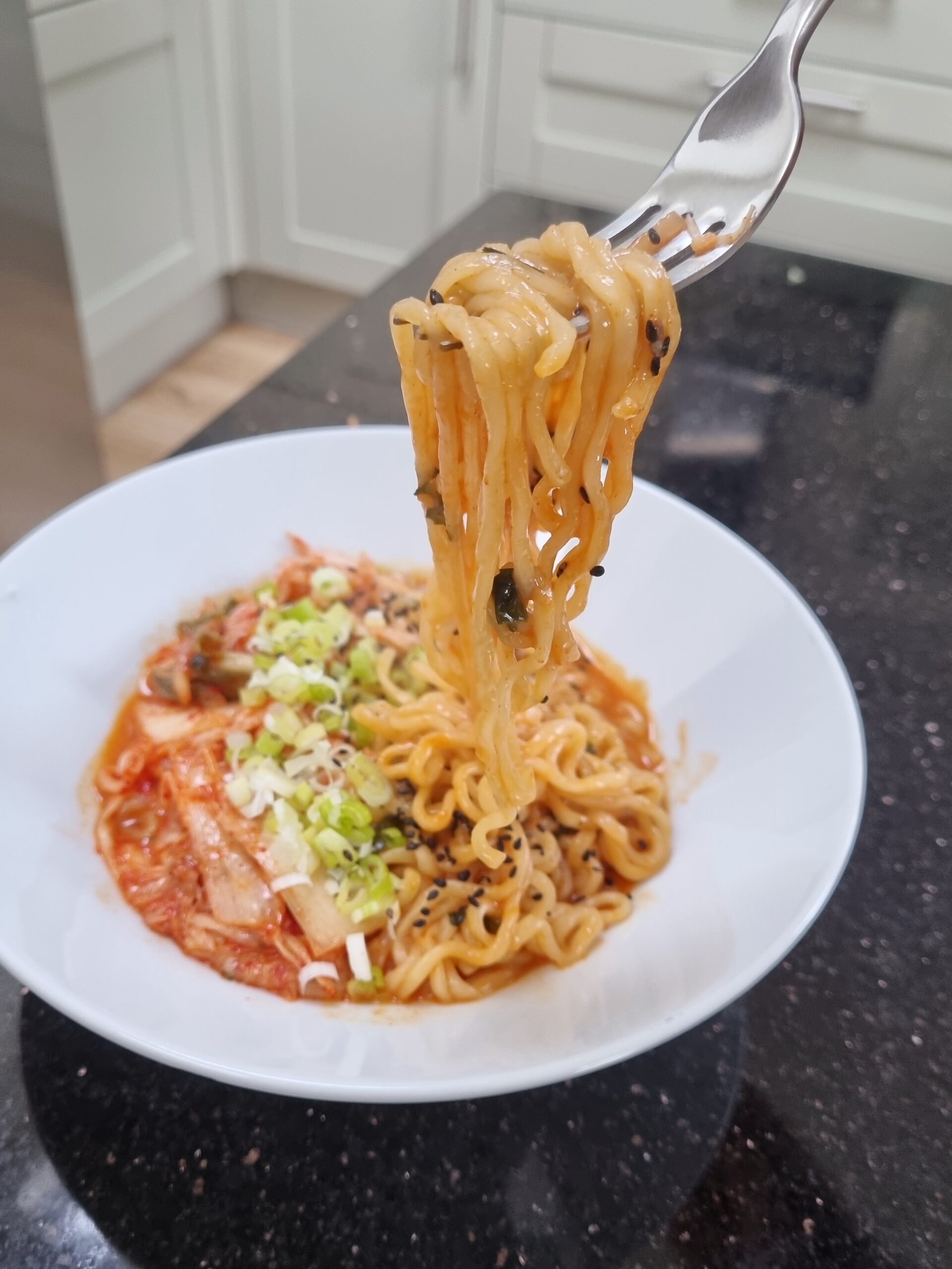 Spicy Korean noodles instant ramen hack