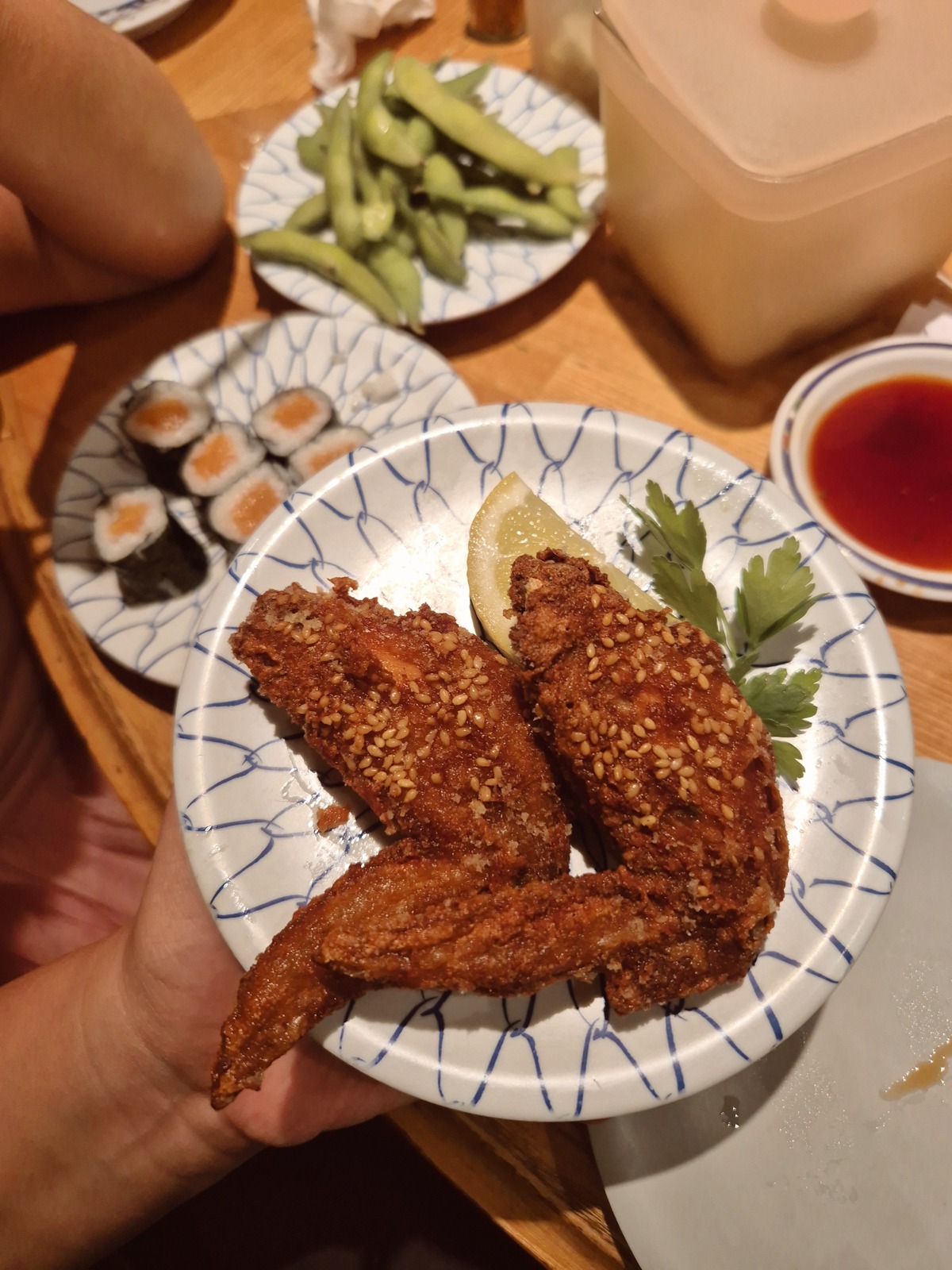 Kulu Kulu Sushi London restaurant review chicken wings