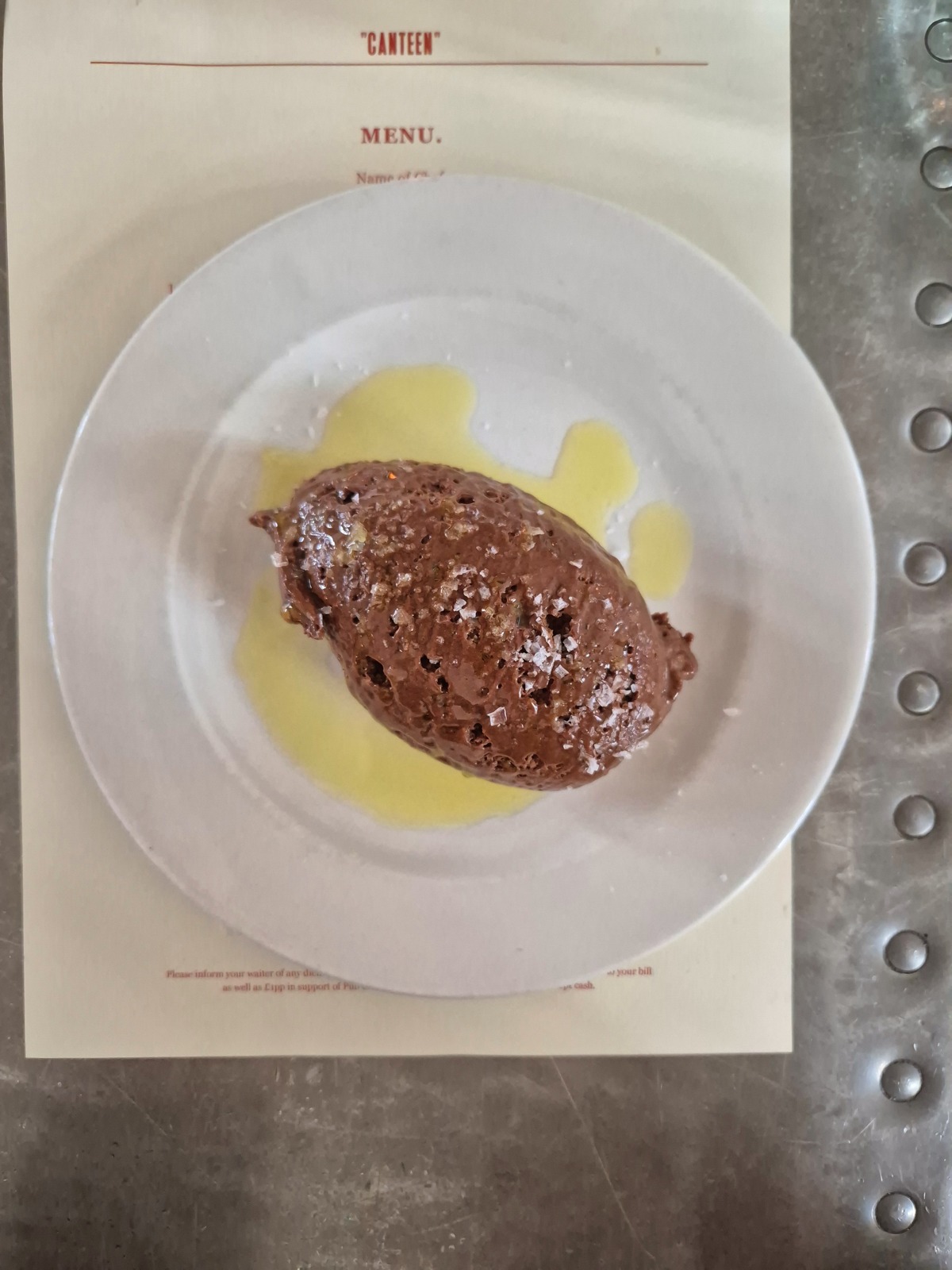 Canteen Notting Hill restaurant review chocolate mousse
