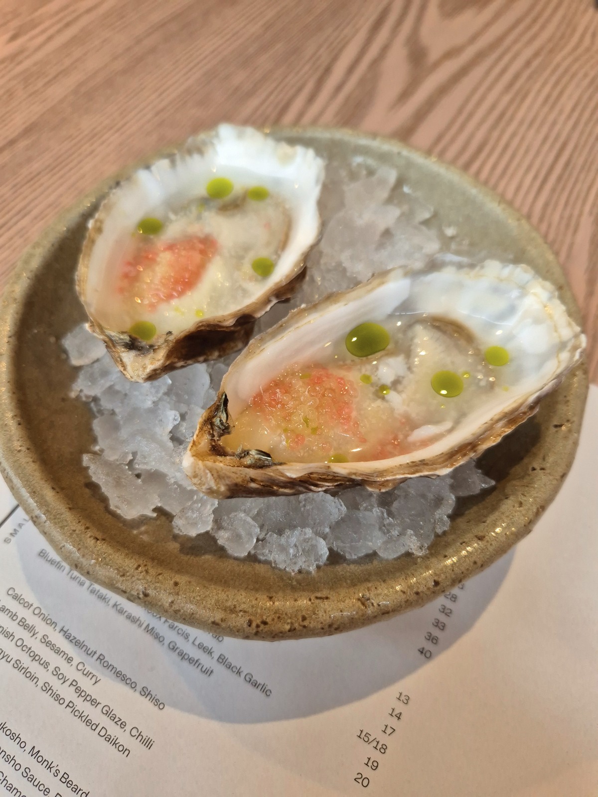 Moi restaurant review soho london oysters