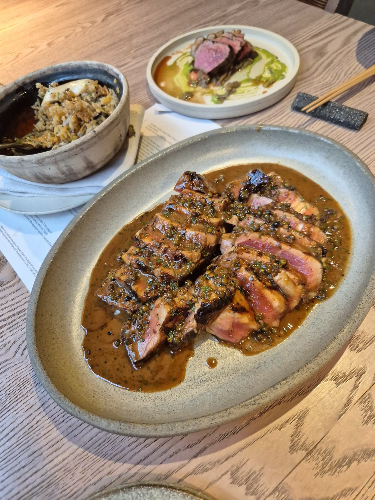 Moi restaurant review soho london sharing tuna steak