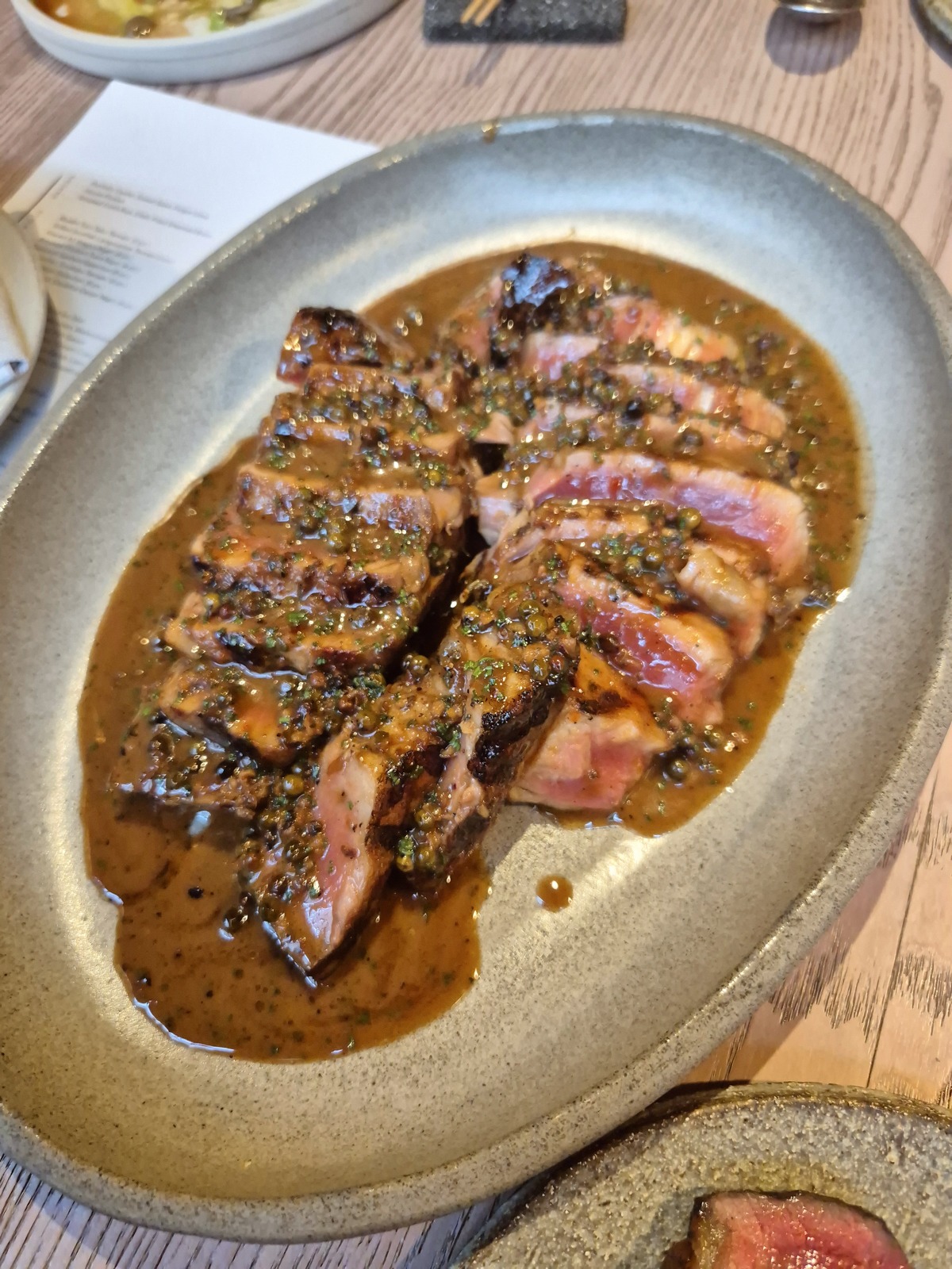 Moi restaurant review soho london sharing tuna steak
