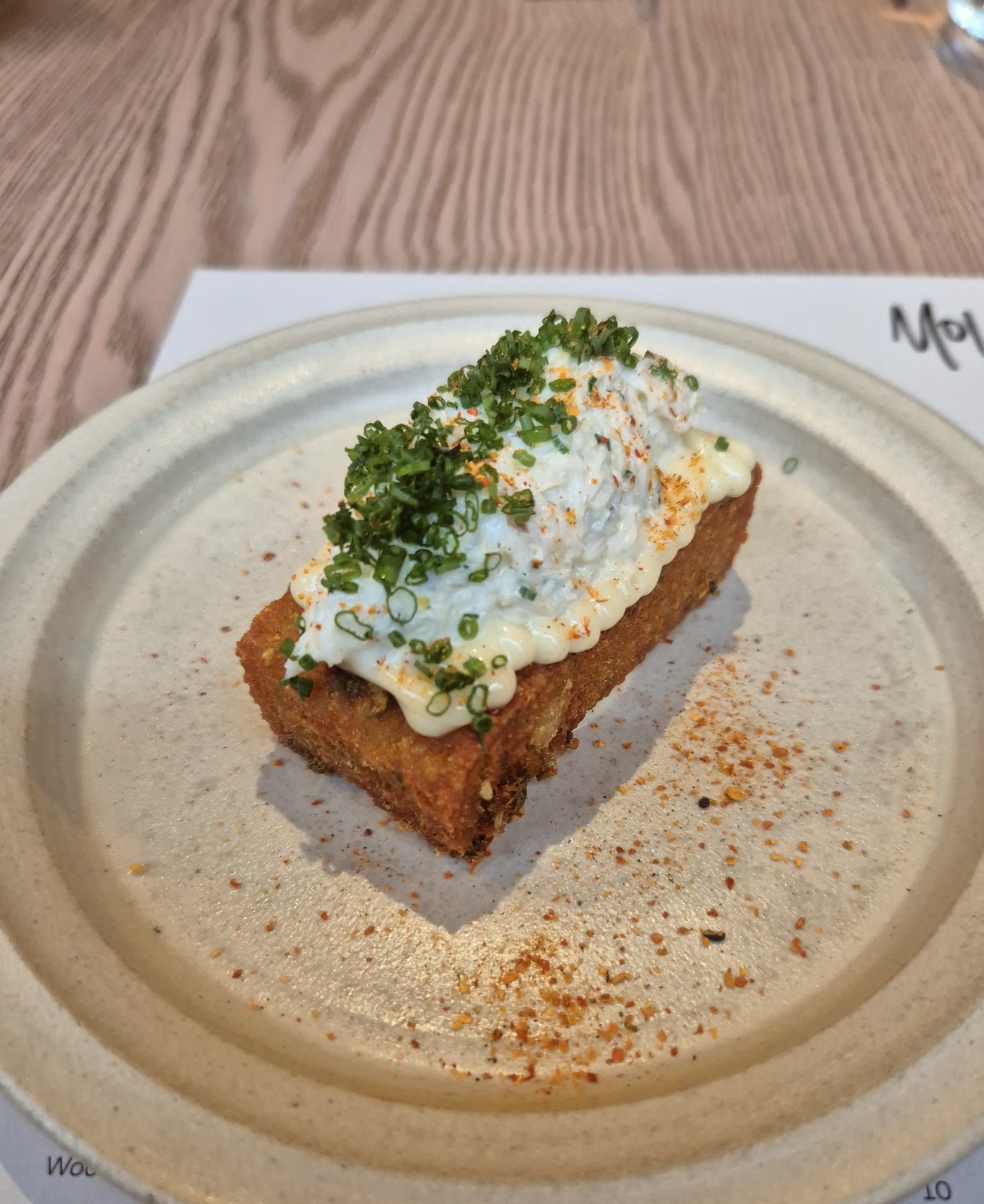 Moi restaurant review soho london potato crab