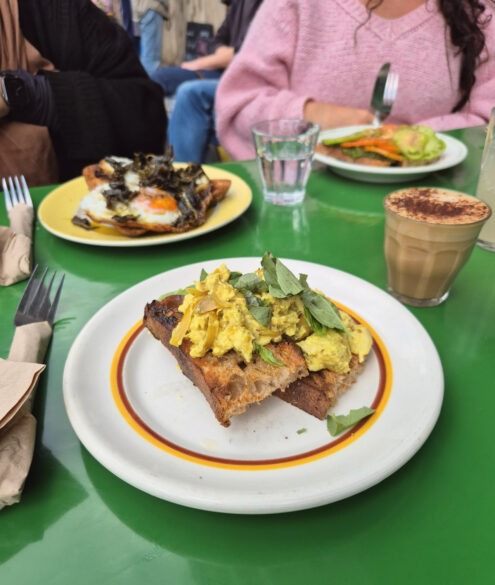 Towpath cafe london haggerston restaurant review bhurji eggs