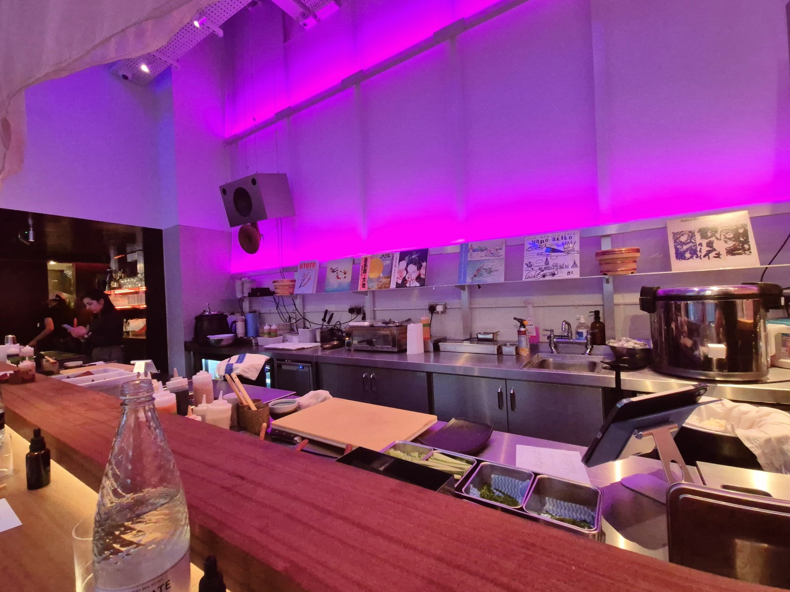 Bar at at Kumori handroll restaurant review Soho, London