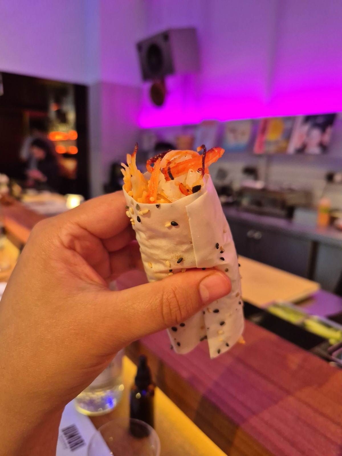 Baked crab at Kumori handroll restaurant review Soho, London