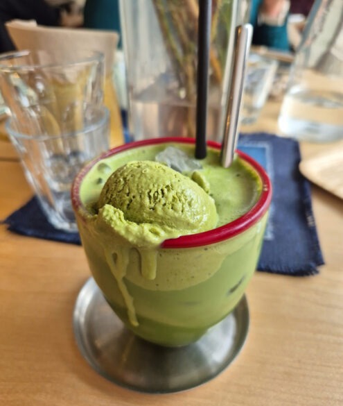 Moko made cafe hoxton london review matcha float ice cream