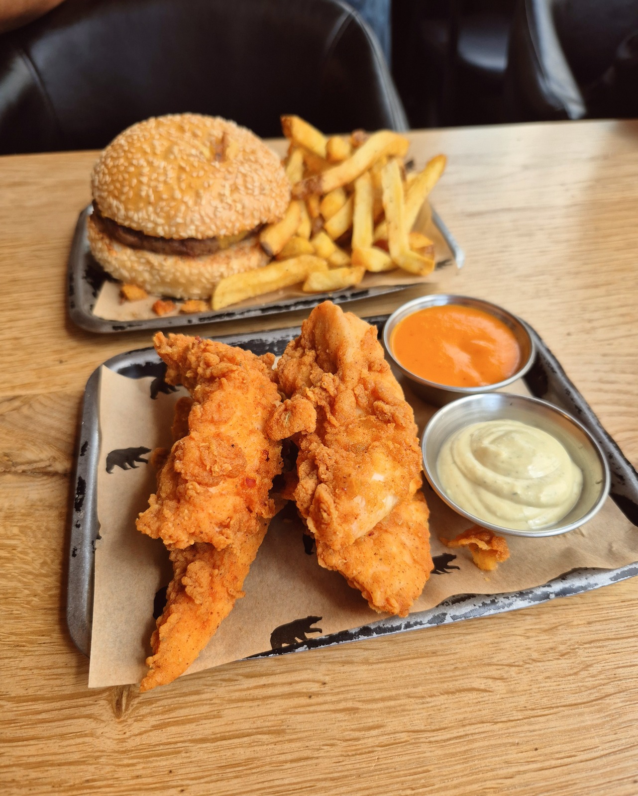 chicken tenders Black Bear Burger London restaurant review