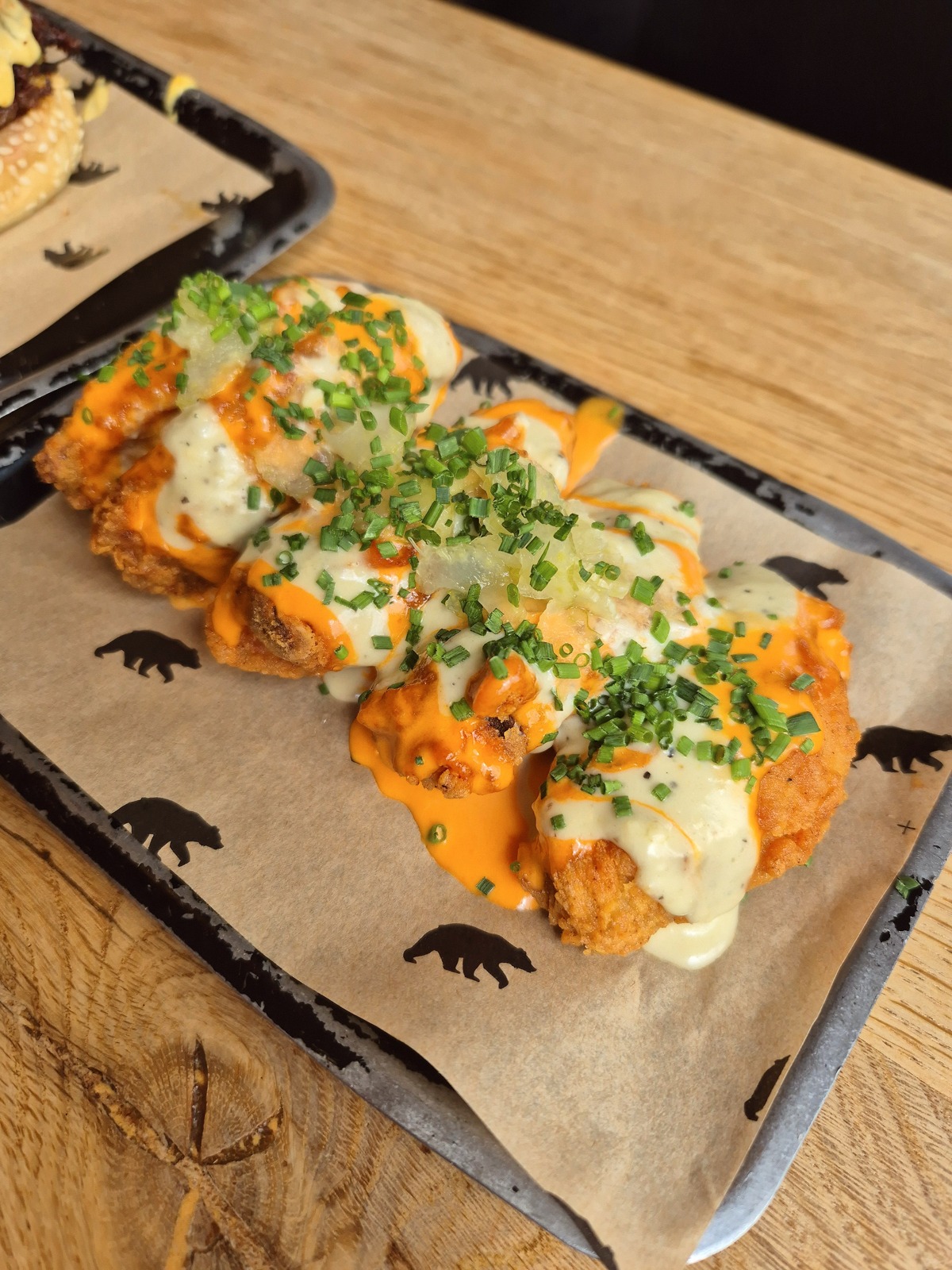 chicken wings Black Bear Burger London restaurant review