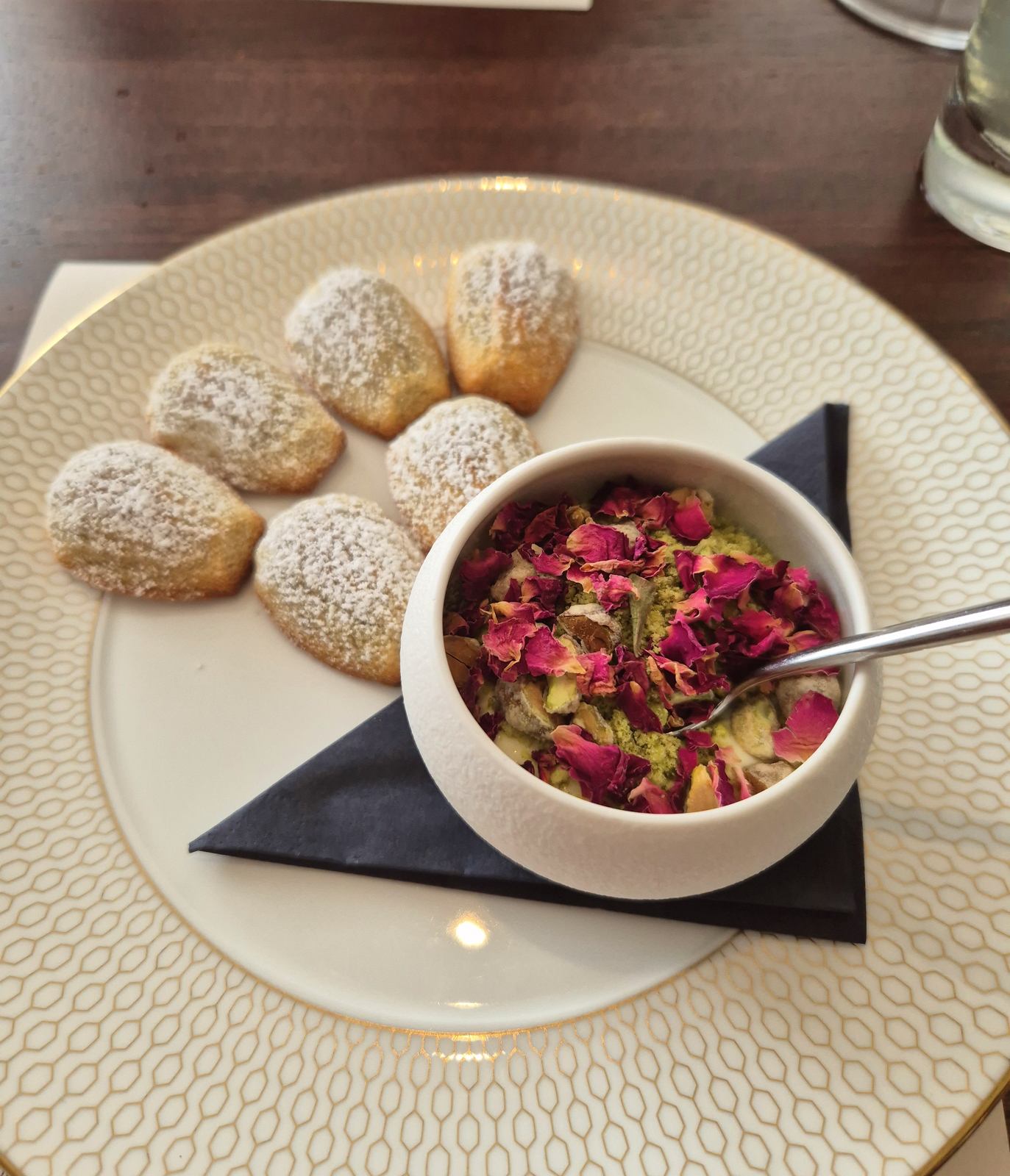 birthday madeleine dessert at Oudh 1722 borough market london restaurant review
