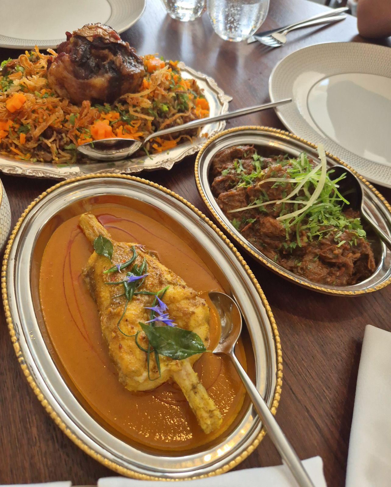 Monkfish curry anf goat curry at Oudh 1722 borough market london restaurant review