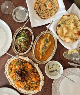 biryani, monkfish curry and goat curry at Oudh 1722 borough market london restaurant review